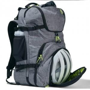 Men Women Canvas Gray Triathlon Transition Bag Gym Sport Backpack