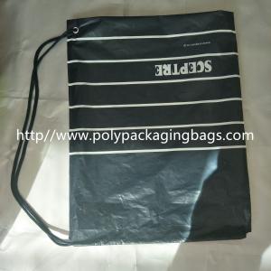 China Waterproof Single Drawstring Shoulder Bag With Color Printing Logo / Clothing Backpack Bag supplier