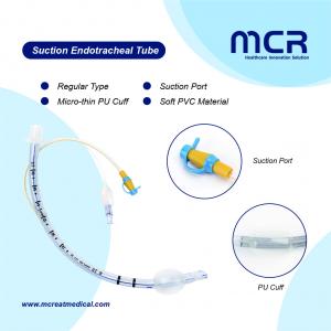 Softer PVC Endotracheal Tube with Suction Port