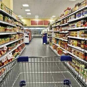 Powder Coated Heavy Duty Single Sided Retail Racks Supermarket Shelves