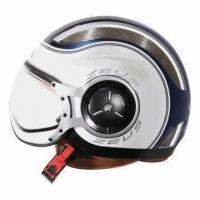 Pilot Style Open-face Helmet with Anti-scratch Visor, Injected ABS and High-density EPS