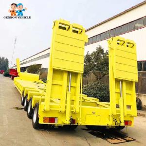 China Transportation Roadroller  25 Ton JOST Heavy Duty Low Bed Trailers supplier