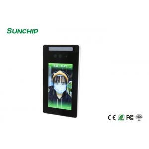 China LCD Digital Signage Display Facial Recognition Infrared Thermometer For Entrance Exit supplier
