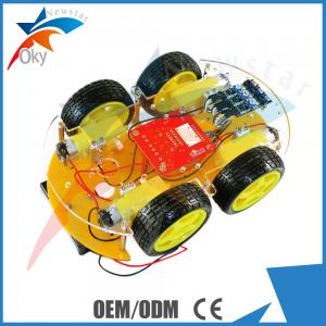 China Remote Control Arduino Car Robot Bluetooth Infrared Controlled with Ultrasonic module on sale 