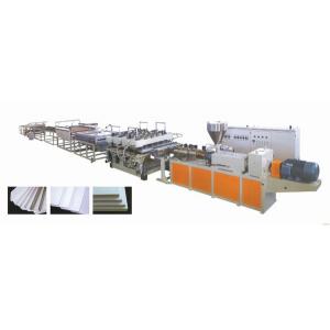 75KW PVC Extruder Machine , 1220mmm Width PVC Foam Board Machine Manufacturer