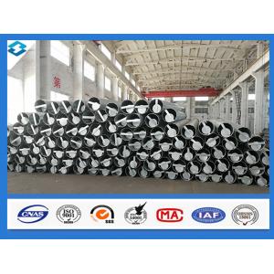 China 70ft 5mm Thick Q420 Galvanized And Black Tar Painted Steel Electric Pole supplier