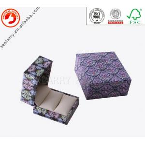 China vintage jewelry box with pu leather insert for ring packaging supplier