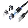 China Cable USB magnético 3 en 1 trenzado de nailon Micro Tipo C 8 pines wholesale