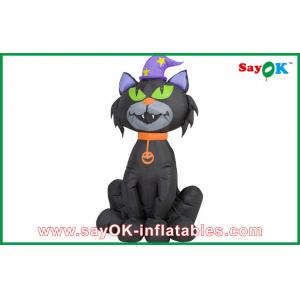 Black Halloween Event Inflatable Cat Halloween Inflatable Cat Decoration For Fun