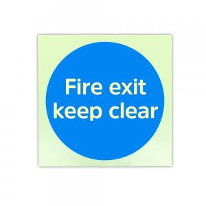 OEM Photoluminescent Fire Signs Self Luminescent Exit Signs For Fire Door Keep Shut