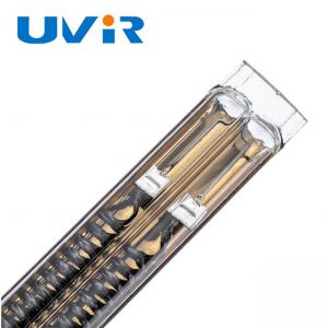 China 230V 2500W Quartz Infrared Heater Lamps Tubular Shape Gold Coating supplier