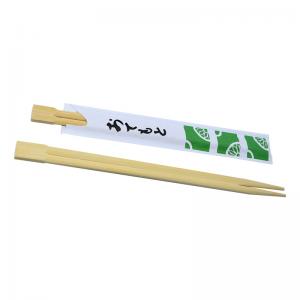 Japanese Sushi Disposable Bamboo Chopstick Carbonized Color Semi Closed
