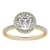 China Luxury Gia Big Diamonds Woman Engagement Ring Real Solid 9K / 14K / 18K Gold on sale