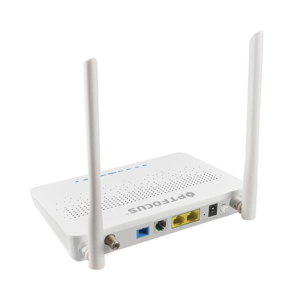 100Mbps 2LAN RF Output CATV Dual Mode ONU For Huawei Olt