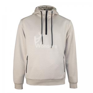 Mens 1/4 Zip Pullover Hoodie Sweatshirts With Drawcord