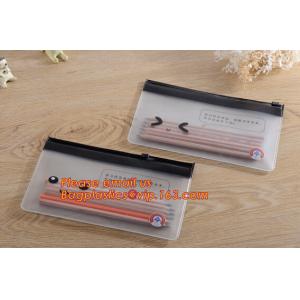 China Promotion Custom Clear PVC Vinyl Plastic Zipper Pencil Bag, popular students custom plastic zipper pvc pencil bag wholesale