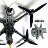 Mark4 V2 FPV Racing Drone Kit con marco de fibra de carbono y 2.5W VTX 5 a 13 pulgadas de control remoto de largo alcance de RushFPV