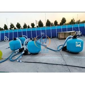China Amusement Park PVC Tarpaulin Pool 60x40m Waterproof For Adults Children Use wholesale
