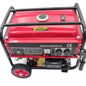 China 3kw Max Power 7hp Single Phase Gasoline Generator with Wheels Portable Generator supplier
