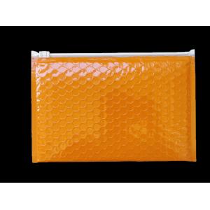 China 400x300mm Orange Resealable Zipper Bubble Bags Shock Resistance ISO9001 supplier