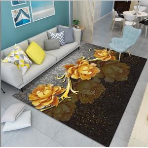 Beautiful Flowers Lotus Chrysanthemum Living Room Floor Carpet With Special Style