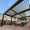 China Aluminum Patio Roof Aluminum Louvered Flip Canopy Aluminum Louvered Pergola wholesale
