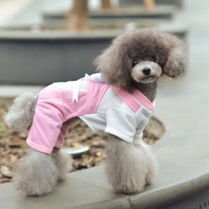 China Fashion Pink 100% Cotton Personalized Dog Clothes with Rabbit supplier