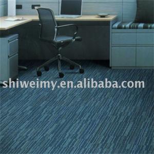 China Shaggy machine woven PP carpet tiles for office supplier