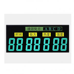 China Black Background VA LCD Display Negative Transmissive Segment 12 O'clock Viewing Angle supplier