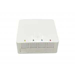 China 4 Ports Indoor Fiber Optic Termination Box DIN Rack Mounted OTB With Dustproof Cover supplier