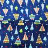 Christmas Tree Printed Coral Flannel Fleece Fabric Warmly Double Side Polyester