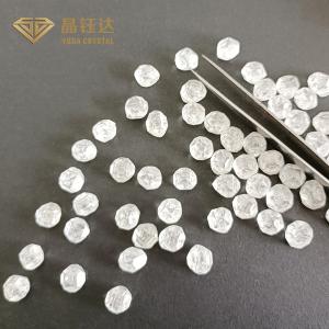 China 2Ct Up Lab Created Diamonds White Color D E F Uncut Round Man Made Real Diamonds supplier