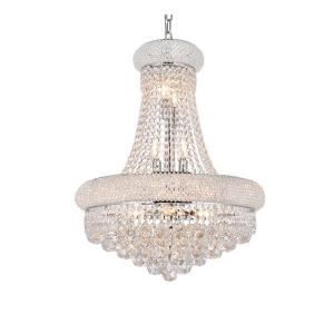 China Gold Chrome Crystal Metal E14 Dimmable Empire Chandelier For Luxury Villa supplier