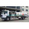 Powerful 4x4 6 Wheelers Airport Fuel Truck , Mobile Aviation Fuel Trailer 10000L
