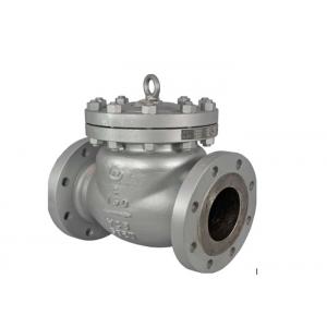 China H44H Cast Steel Swing Check Valve Steam High Temperature One Way Flange Check Valve supplier