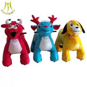 Hansel plush electrical toy animal riding and walking dinosaur ride for kids with ride on animal toys made in china