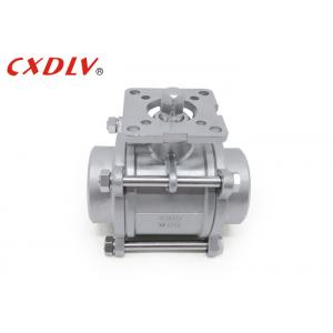 China Three Pieces High Platform Female Threaded Ball Valve Motor Automation supplier