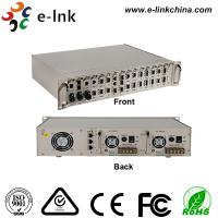 China Centralized Manageable Ethernet Fiber Media Converter , 16 Slots Fiber Optic Media Converter on sale