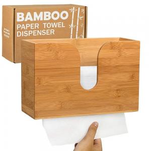 Special Design Bamboo Tissue Racks And Holders , Wood Tissue Box Cover