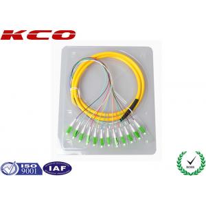 LC Optical Fiber Pigtail / Optical Fiber Fanout Pigtail Fiber Optic Connectors 8core 12core 24core