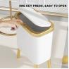 China 13 Gallon High Quality Durable Plastic Garbage Waste Bin Tall Kitchen Plastic Trash Can with Leg wholesale
