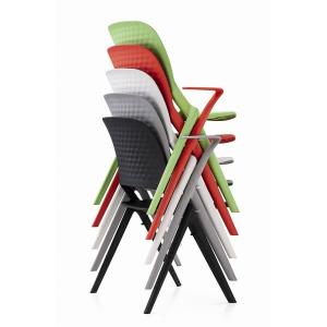 Leisure Plastic Restaurant Chairs Modern Outdoor Dining Chairs