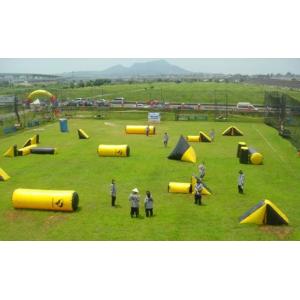 China Fire Resistant Inflatable Sports Games , PVC Inflatable Paintball Arena for War Game supplier