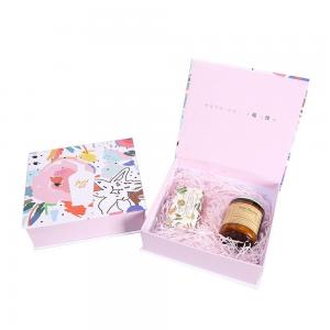 China Cardboard Perfume Packaging Box Custom Pink And White Box For Women supplier