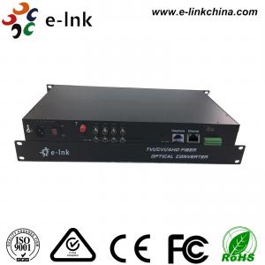 China 8 Ch 1080P AHD Video Cctv Media Converter 1 Ch Backward Data RS485 Type 20km Transmission wholesale