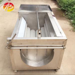 China Potato Carrot Cassava Vegetable Cleaning Machine with Bubble Washing and Peeling supplier