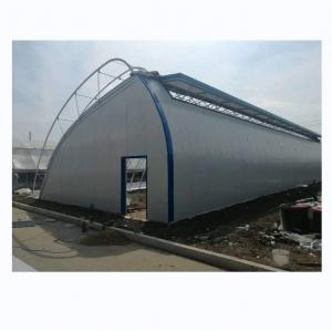 Solar Greenhouse 50-120m Length With Double Arch Galvanized Steel Structure