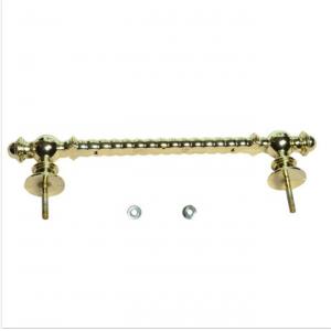 China Europe Style H9012 Metal Inside Metal Casket Handle For Adult Golden Color supplier