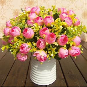 UVG Cheap Wholesale Artificial Flowers Buy from Alibaba Fabric Indian Rose Flower