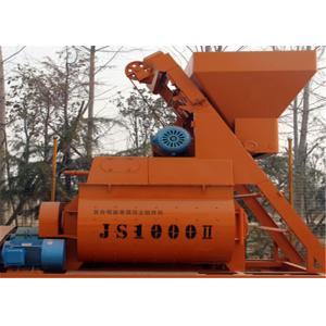 Electric Motor Double Shaft Concrete Mixing Equipment  1000L For Industrial  Concrete Projects
